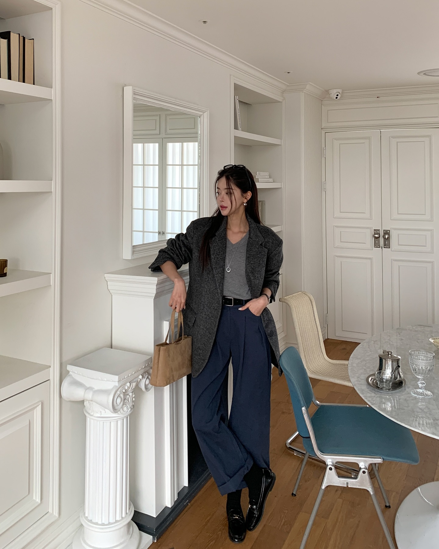 Áo blazer và quần âu: Công thức nhân đôi sự thanh lịch, mặc đi làm 5 ngày 1 tuần cũng không thấy chán- Ảnh 3. Áo blazer và quần âu: Công thức nhân đôi sự thanh lịch, mặc đi làm 5 ngày 1 tuần cũng không thấy chán- Ảnh 3.