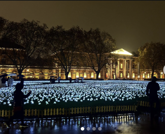 Vương phi Kate và 30.000 đóa hồng trắng thắp sáng trời đêm, lời nhắn gửi riêng tư cho bệnh nhân ung thư gây bão- Ảnh 2. Vương phi Kate và 30.000 đóa hồng trắng thắp sáng trời đêm, lời nhắn gửi riêng tư cho bệnh nhân ung thư gây bão- Ảnh 2.