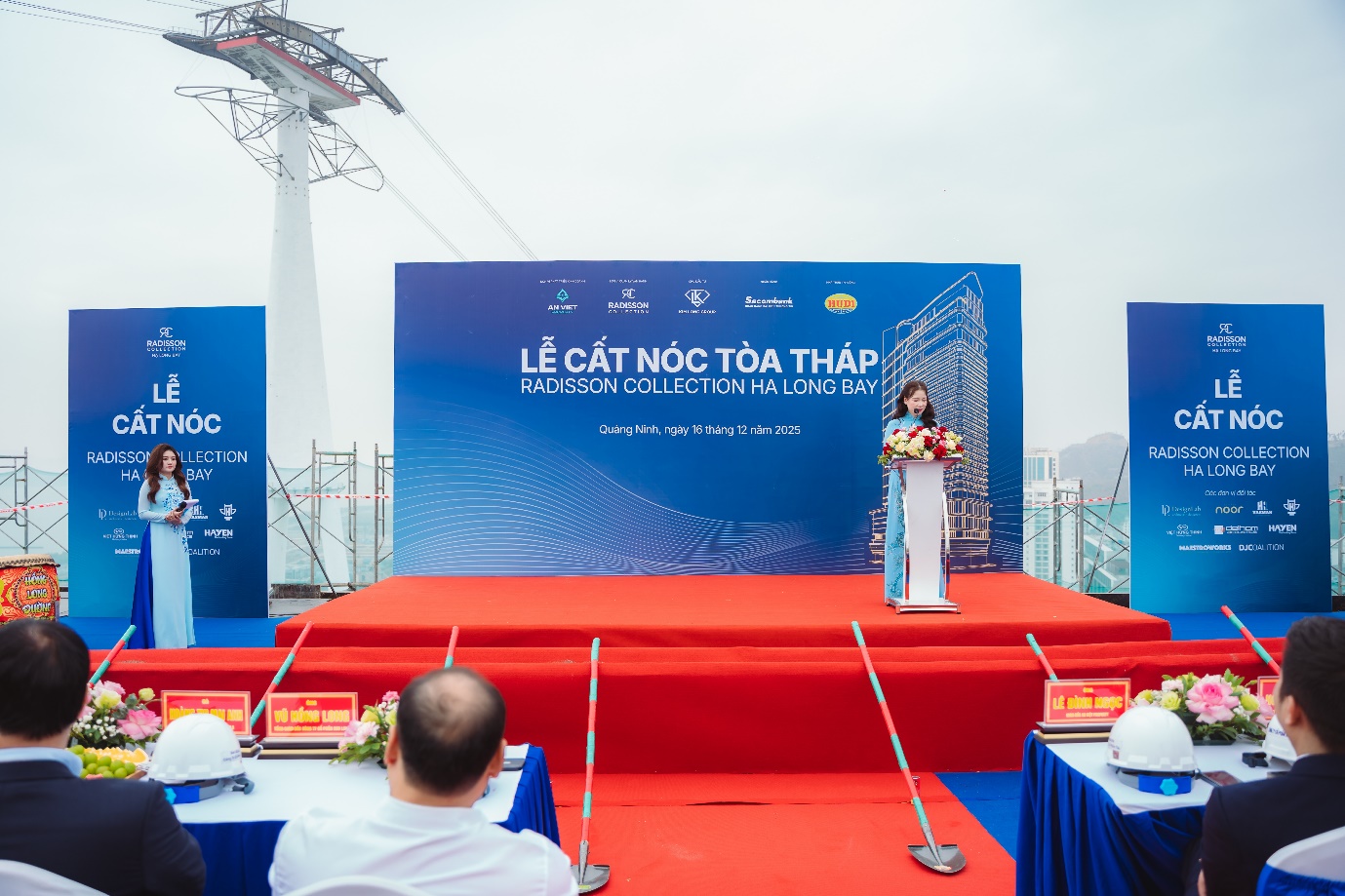 Lễ cất nóc dự án Radisson Collection, Ha Long Bay - Biểu tượng kiêu hãnh bên Vịnh kỳ quan- Ảnh 1.