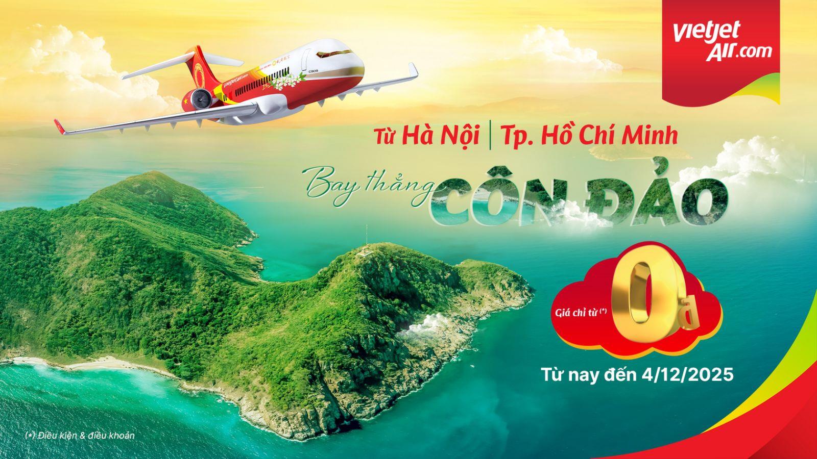 Bay Côn Đảo chỉ từ 0 đồng với “3 ngày vàng” siêu ưu đãi của Vietjet- Ảnh 1.