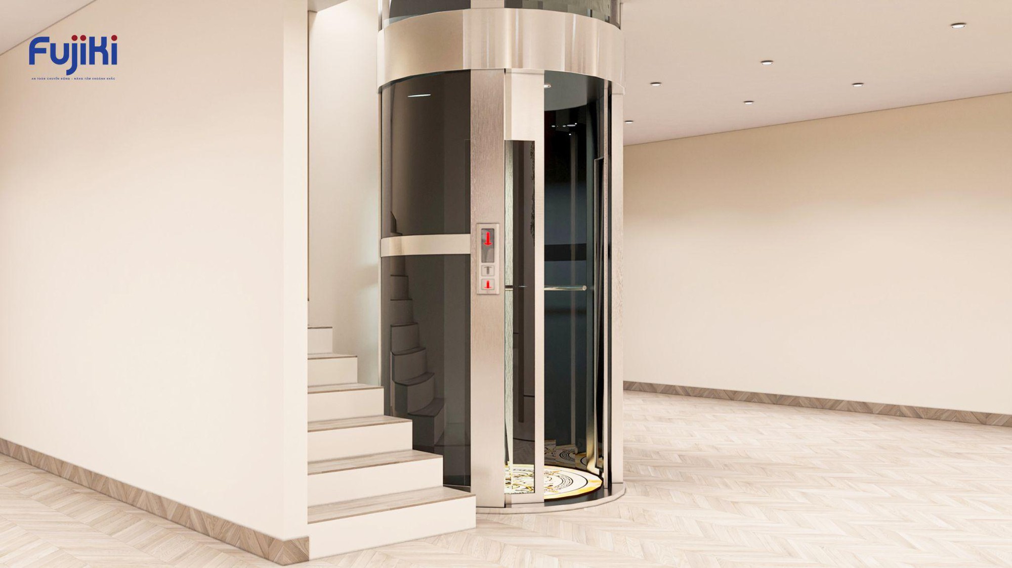 Thang máy FujiKi đơn vị hàng đầu trong phân khúc thang máy Homelift phi tiêu chuẩn- Ảnh 2.