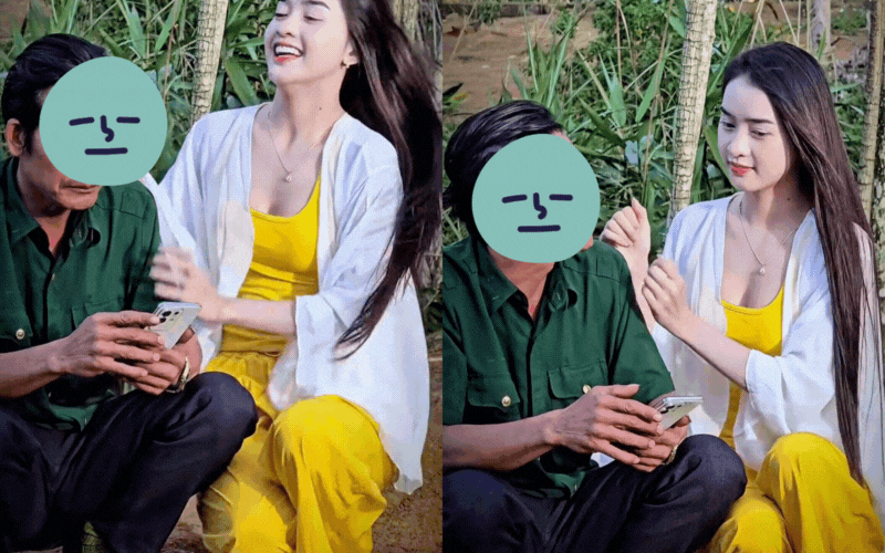 Tiktoker gần 7 triệu người theo dõi gây tranh cãi khi đăng tải video đu trend phản cảm cùng bố ruột- Ảnh 1.