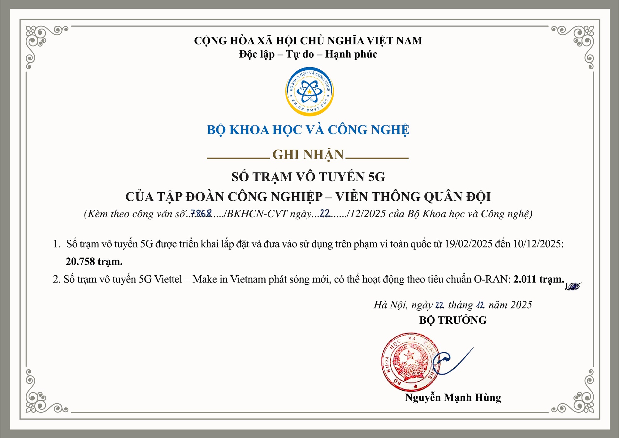 Cuộc cách mạng hạ tầng 5G: Từ người dùng công nghệ đến nhà kiến tạo nền tảng- Ảnh 2.