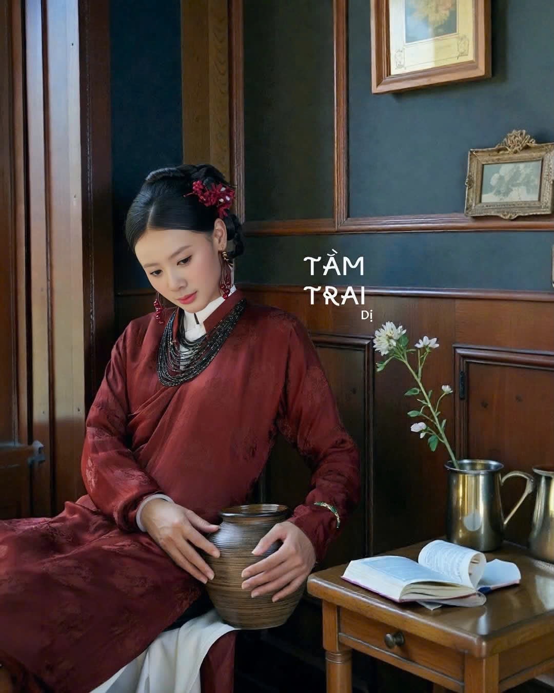 Gạt đi kiểu áo “thị phi”, nhiều local brand vẫn tinh tế tái hiện áo dài Ngũ thân cảm hứng từ "Người vợ cuối cùng"- Ảnh 11.