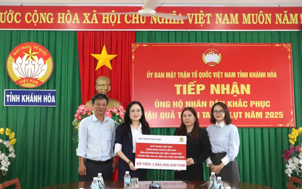 Toyota Việt Nam chung tay cùng bà con 5 tỉnh miền Trung và Tây Nguyên ổn định cuộc sống sau bão lũ- Ảnh 1.