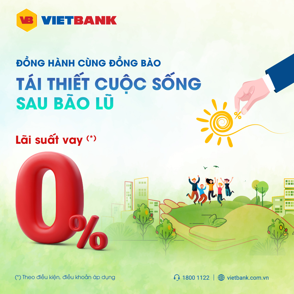 Vietbank triển khai gói tín dụng đồng hành cùng khách hàng khắc phục hậu quả bão lũ- Ảnh 1.