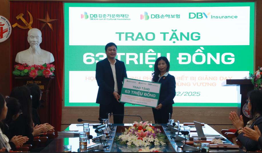 Quỹ Văn hóa DB Kim Jun Ki trao tặng học bổng cho học sinh hoàn cảnh khó khăn Trường Đại học Hùng Vương, Phú Thọ- Ảnh 2. Quỹ Văn hóa DB Kim Jun Ki trao tặng học bổng cho học sinh hoàn cảnh khó khăn Trường Đại học Hùng Vương, Phú Thọ- Ảnh 2.