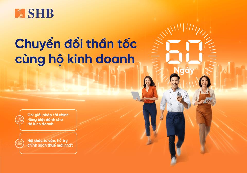 SHB kích hoạt chiến dịch 60 ngày chuyển đổi tăng tốc cho tiểu thương trên toàn quốc- Ảnh 1. SHB kích hoạt chiến dịch 60 ngày chuyển đổi tăng tốc cho tiểu thương trên toàn quốc- Ảnh 1.