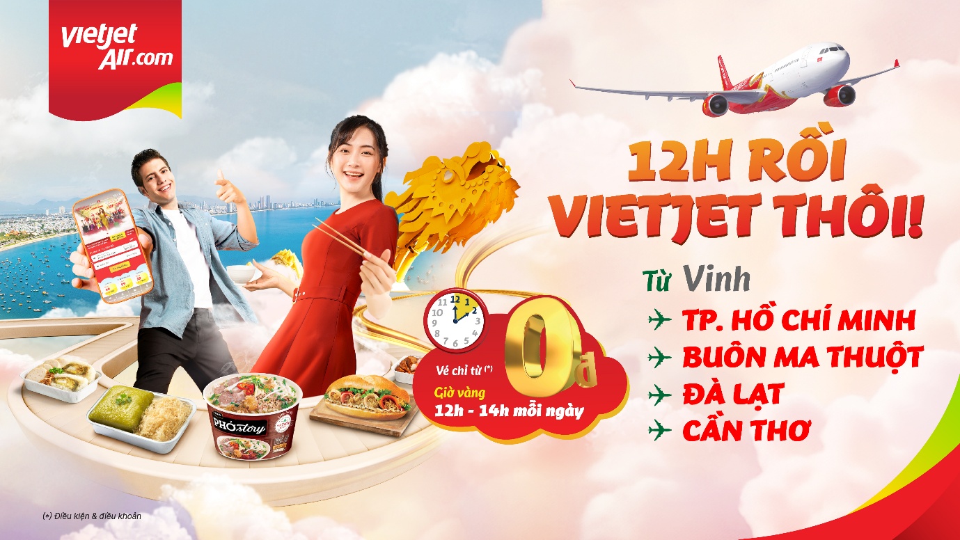 Bay cùng Vietjet đến Vinh: Đón mùa đoàn viên thuận tiện hơn, tận hưởng giá vé chỉ từ 0 đồng- Ảnh 2. Bay cùng Vietjet đến Vinh: Đón mùa đoàn viên thuận tiện hơn, tận hưởng giá vé chỉ từ 0 đồng- Ảnh 2.