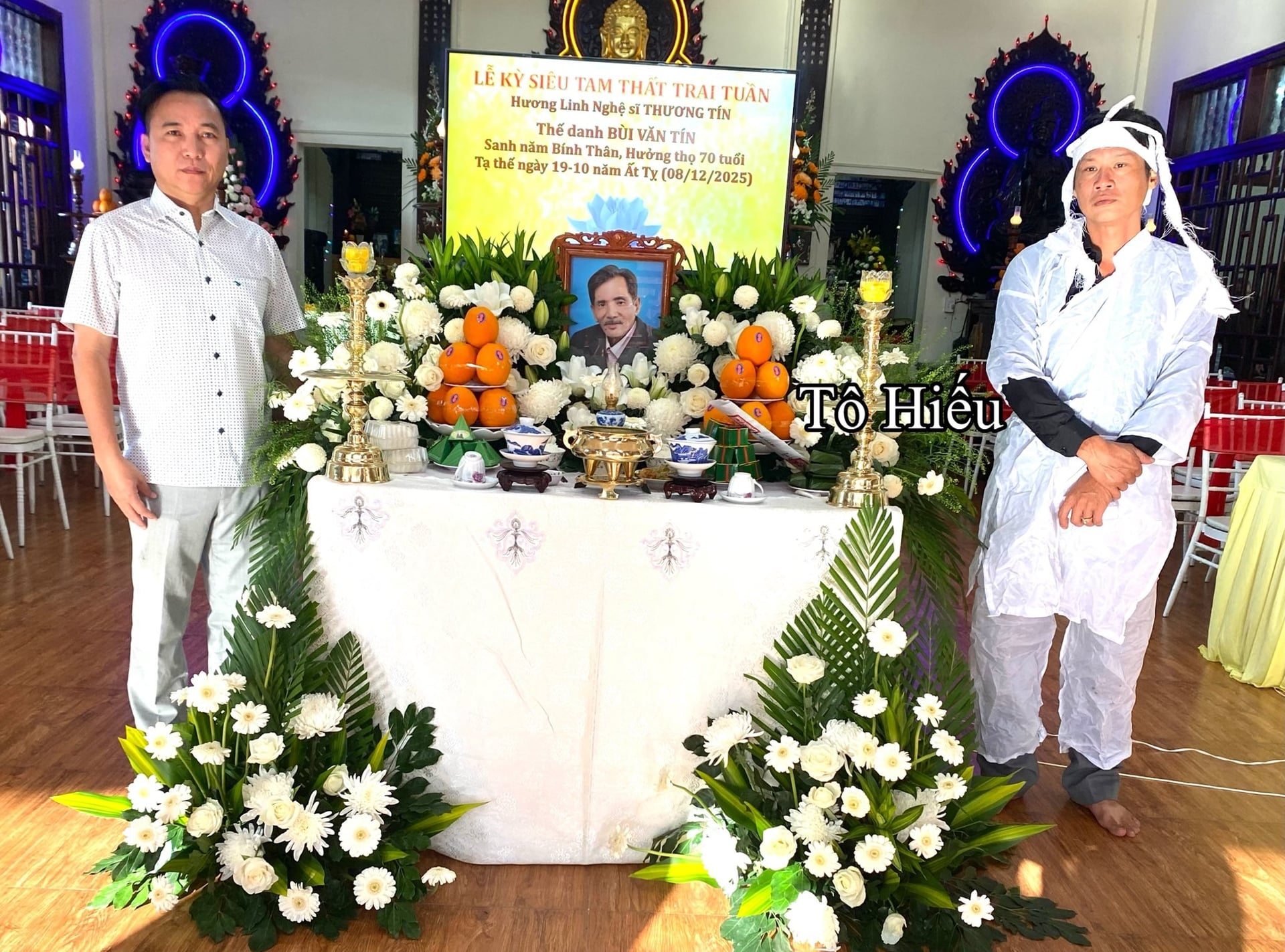 Con trai nghẹn ngào tại lễ kỳ siêu NS Thương Tín: "Con tin rằng ba đã tìm thấy sự bình yên thật sự"- Ảnh 2.