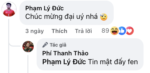 Hotgirl bắn súng Phí Thanh Thảo 21 tuổi được thăng hàm Đại uý, Lý Đức(U23 Việt Nam) tương tác cực ngọt giữa tin hẹn hò- Ảnh 2.