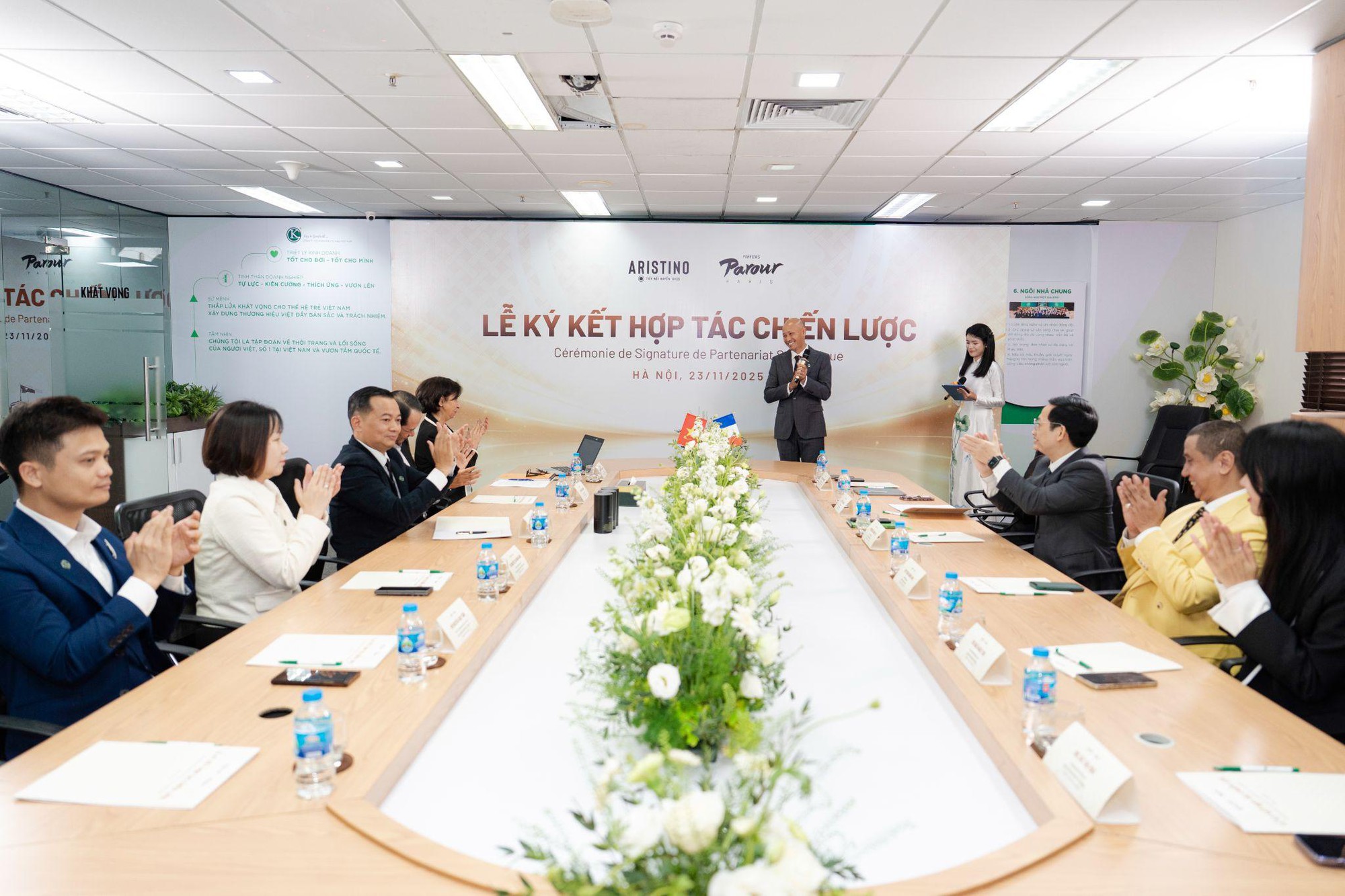 Aristino ký kết hợp tác chiến lược với Parfums Parour Paris- Ảnh 1.