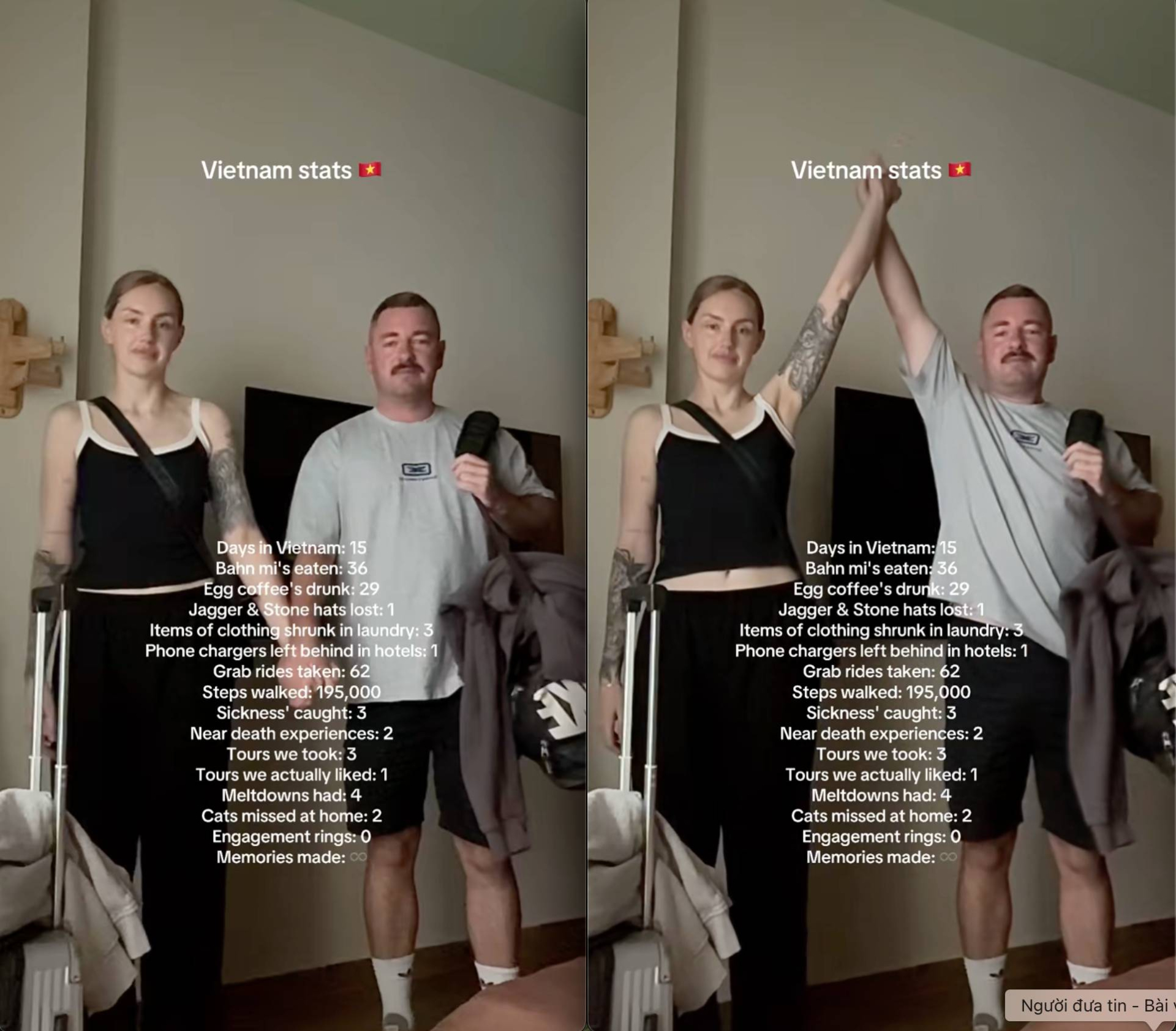 15 ngày ở Việt Nam, 2 khách Tây gây choáng với số bánh mì và cà phê trứng "ăn dữ dội" không tưởng- Ảnh 1. 15 ngày ở Việt Nam, 2 khách Tây gây choáng với số bánh mì và cà phê trứng "ăn dữ dội" không tưởng- Ảnh 1.