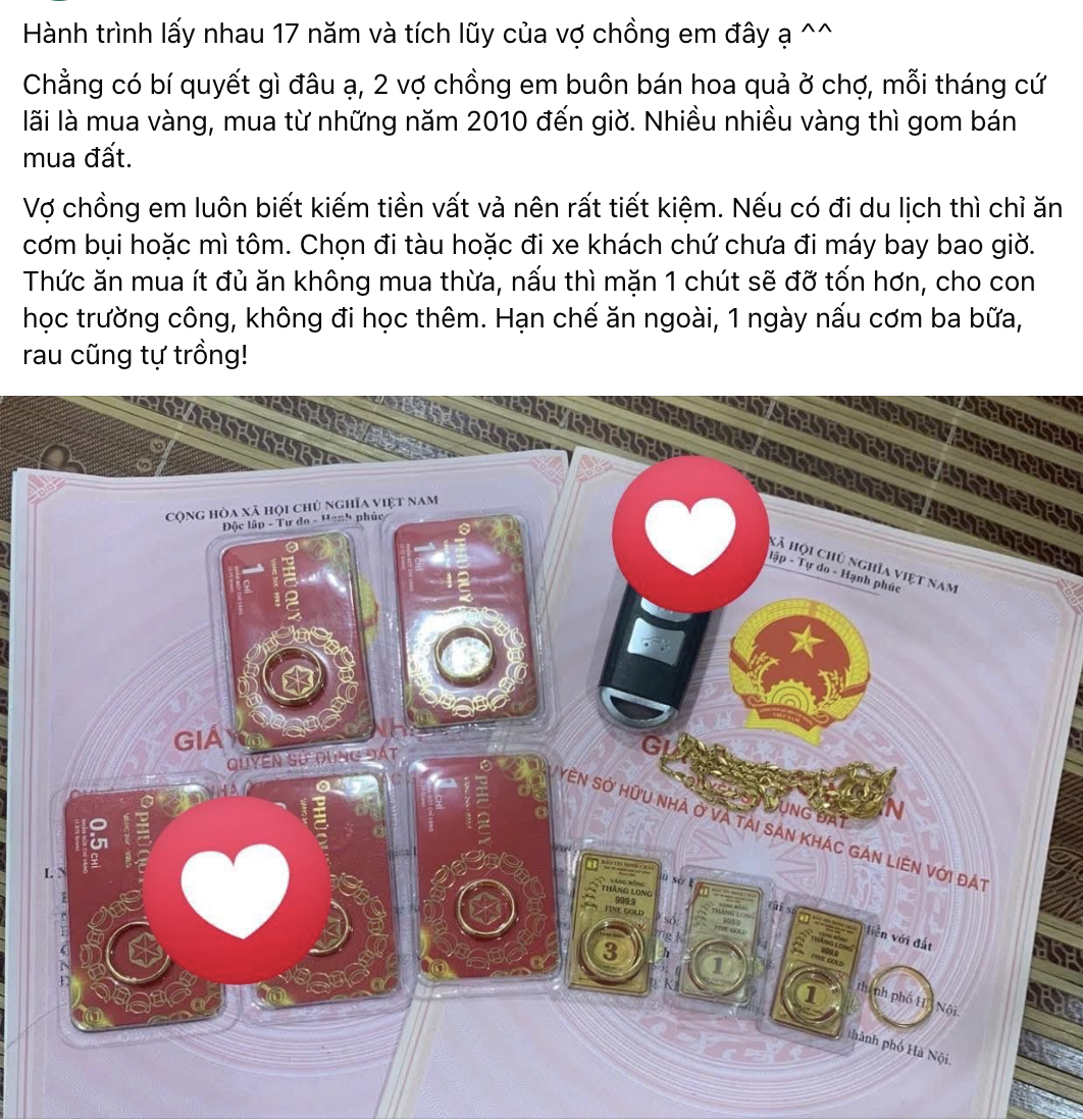 Vợ chồng bán hoa quả Hà Nội sống siêu tiết kiệm, gom từng đồng mua vàng: Có đáng đánh đổi cả niềm vui sống?- Ảnh 1. Vợ chồng bán hoa quả Hà Nội sống siêu tiết kiệm, gom từng đồng mua vàng: Có đáng đánh đổi cả niềm vui sống?- Ảnh 1.