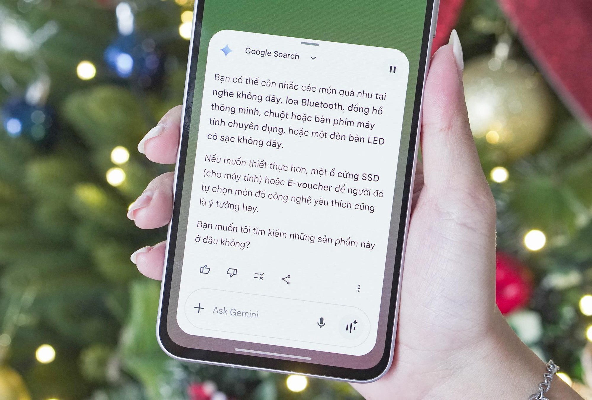 Chọn quà “keo lỳ” không lo “cháy ví”: Gemini Live soi giá, hiến kế gói quà cực nghệ- Ảnh 2.