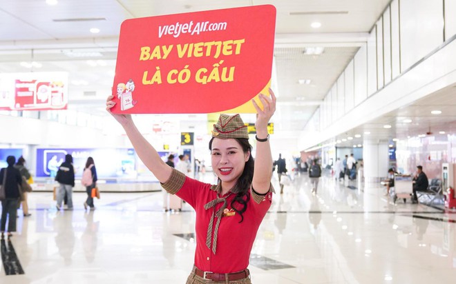 Bay Vietjet là có gấu trong mùa lễ Valentine này- Ảnh 1.