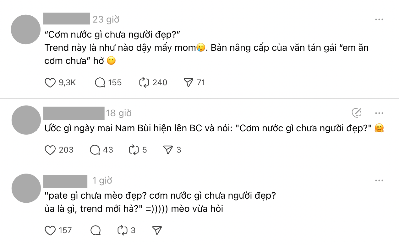 Cơm nước gì chưa người đẹp” - câu nói viral nhất đầu năm 2025: Vì sao thành  trend?