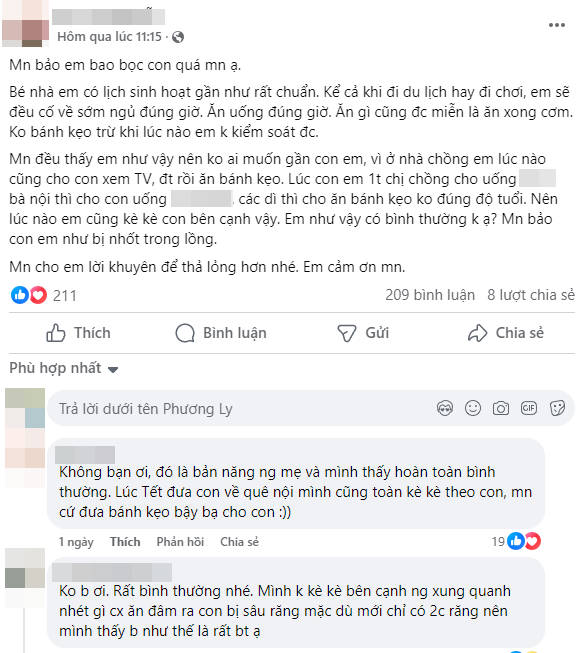 Mẹ bỉm rầu rĩ vì con bị họ hàng xa lánh, chê nuôi con kiểu "nhốt trong lồng", dân mạng nghe chuyện bất bình thay!- Ảnh 1.