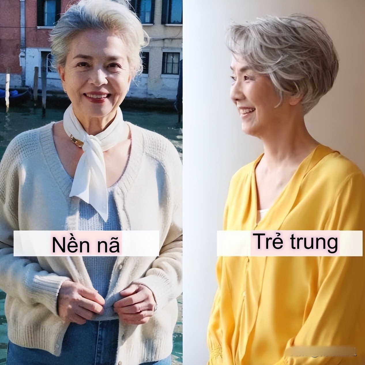 Phong thái của phụ nữ trung niên: Váy dài qua gối, trang phục không bó, tóc ngắn thanh lịch vô cùng- Ảnh 11.