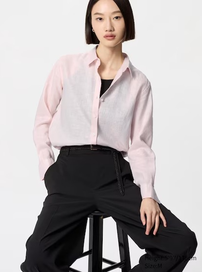 Dạo một vòng UNIQLO, mình thấy item đáng sắm nhất cho mùa Xuân Hè chính là sơ mi linen- Ảnh 6.