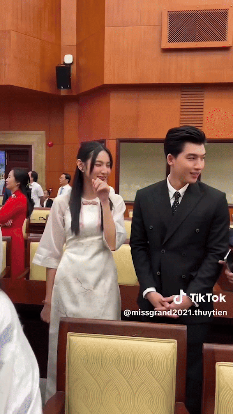 HIEUTHUHAI và Thùy Tiên xuất hiện ở buổi họp mặt văn nghệ sĩ, khoảnh khắc gấp đôi visual là đây!- Ảnh 6.