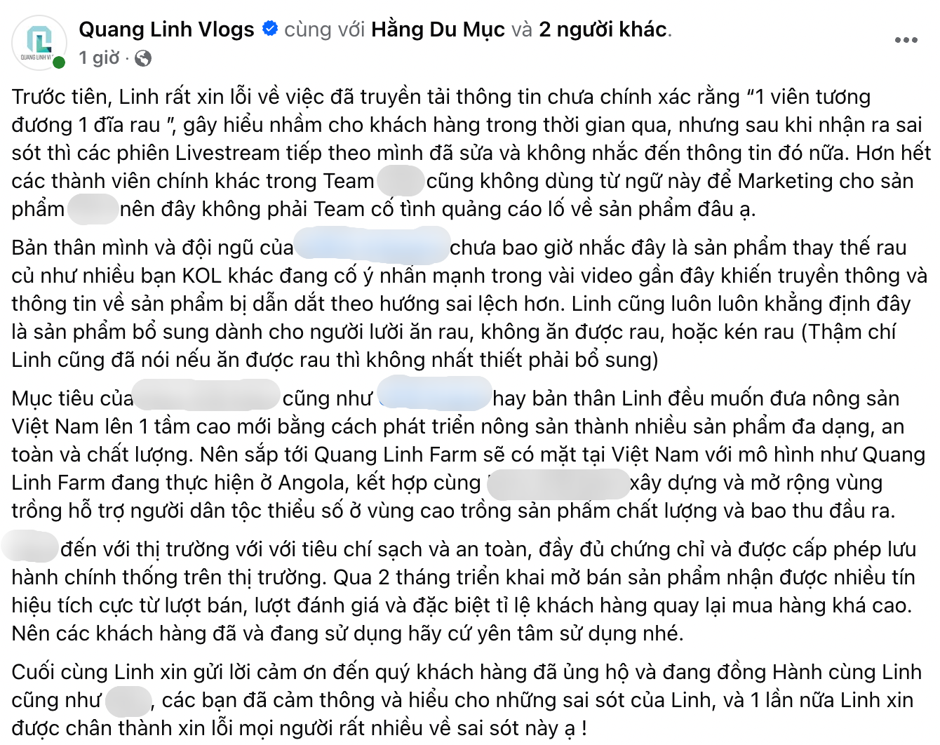 Quang Linh Vlogs xin lỗi vì màn quảng cáo quá lố: 1 viên kẹo bằng 1 đĩa rau- Ảnh 4. Quang Linh Vlogs xin lỗi vì màn quảng cáo quá lố: 1 viên kẹo bằng 1 đĩa rau- Ảnh 4.