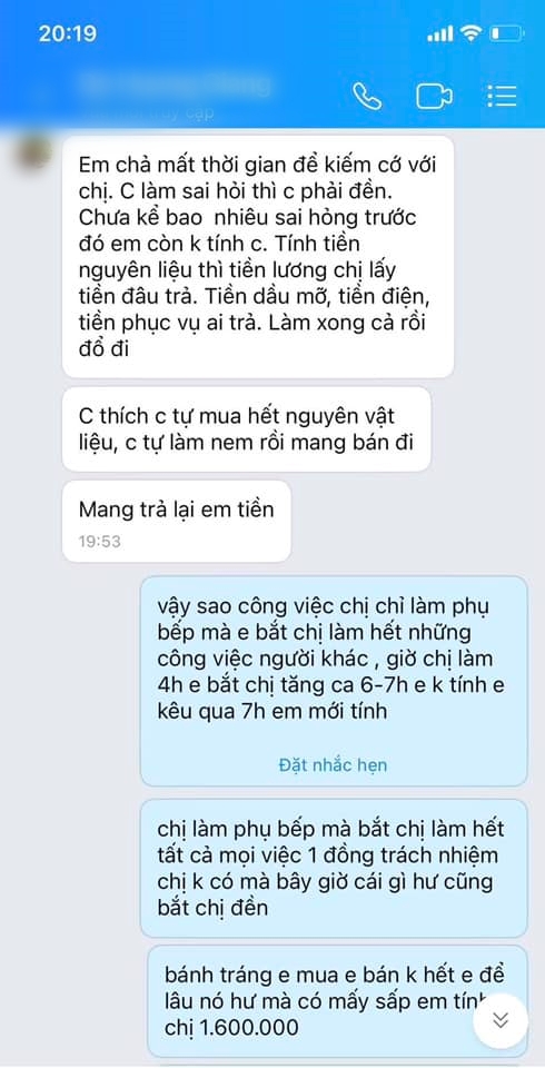 Chủ quán phở bị tố chèn ép nhân viên gây bức xúc: Nghỉ việc trừ "âm" lương, 5 sấp bánh tráng bồi thường 1,6 triệu?- Ảnh 4.