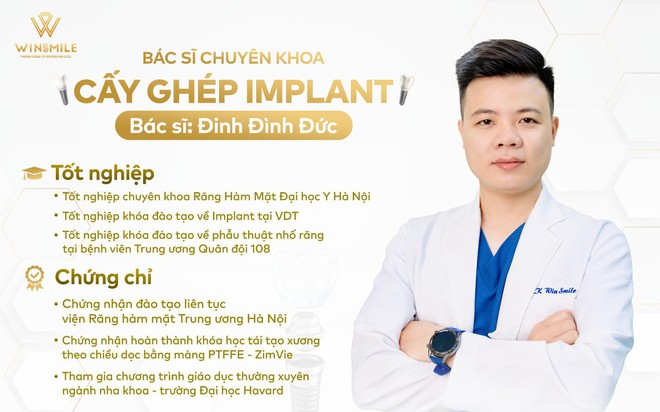 Bác sĩ Đình Đức - Người đứng sau sự thành công của các ca trồng răng Implant tại Win Smile- Ảnh 1.