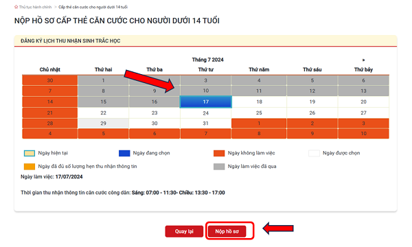 Cách nộp hồ sơ online cấp thẻ Căn cước cho trẻ em dưới 14 tuổi- Ảnh 13.