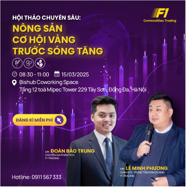 Đầu tư Nông sản 2025 - Nắm bắt cơ hội tài chính với hội thảo chuyên sâu từ F1 Trading- Ảnh 2. Đầu tư Nông sản 2025 - Nắm bắt cơ hội tài chính với hội thảo chuyên sâu từ F1 Trading- Ảnh 2.