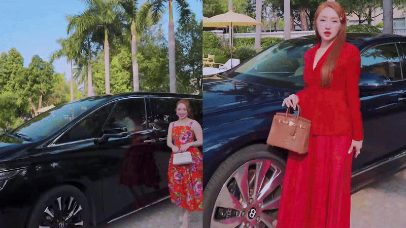 Clip đậm mùi tiền của vợ sao nam Vbiz : Lóa mắt vì toàn xe sang, vóc dáng giảm 15kg sau sinh mới đáng bàn- Ảnh 3. Clip đậm mùi tiền của vợ sao nam Vbiz : Lóa mắt vì toàn xe sang, vóc dáng giảm 15kg sau sinh mới đáng bàn- Ảnh 3.