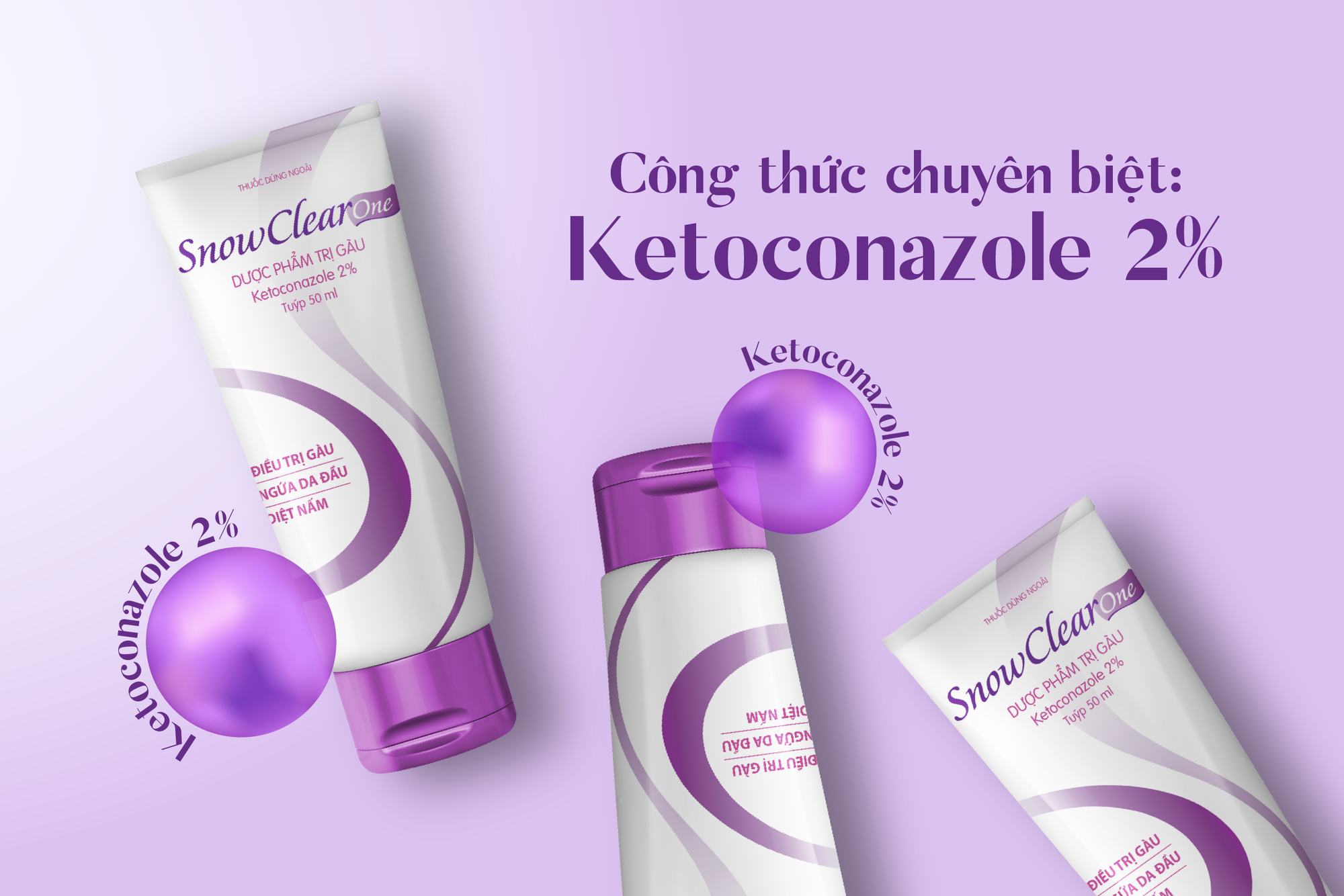 Dầu gội Snowclear One Ketoconazole 2% cải thiện tóc gàu ngứa- Ảnh 3.