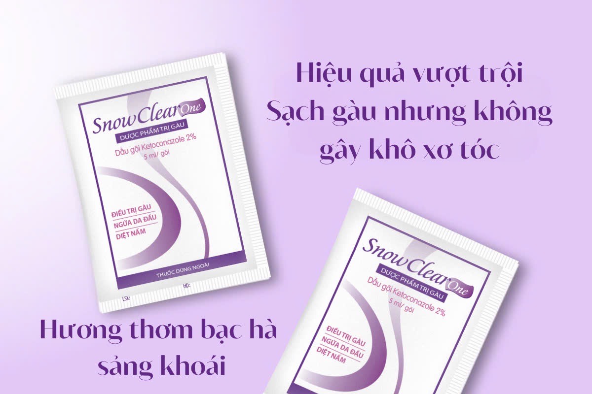 Dầu gội Snowclear One Ketoconazole 2% cải thiện tóc gàu ngứa- Ảnh 4.