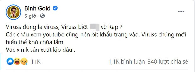 Có 1 nhân vật từng rap diss nhắm thẳng tới ViruSs trước cả Pháo, netizen phản ứng: Nhạc tiên tri là có thật!- Ảnh 5. Có 1 nhân vật từng rap diss nhắm thẳng tới ViruSs trước cả Pháo, netizen phản ứng: Nhạc tiên tri là có thật!- Ảnh 5.