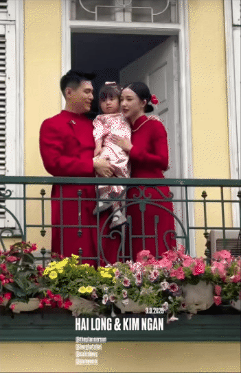 Pam Yêu Ơi diện áo dài tham dự lễ ăn hỏi của bố mẹ- Ảnh 5.