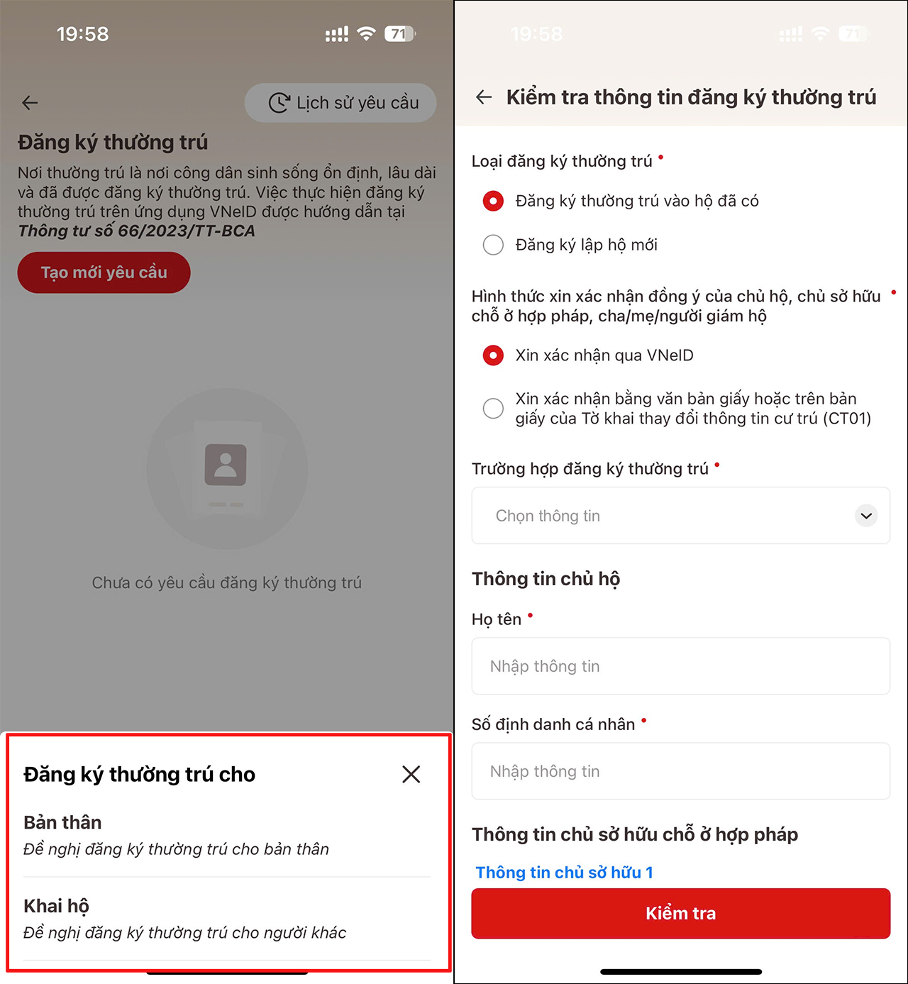 Cách đăng ký thường trú online trên ứng dụng VNeID - Ảnh 3.