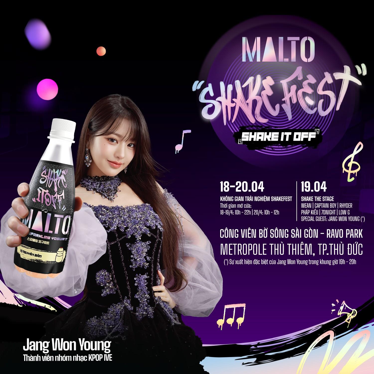 MALTO ShakeFest - Jang Won Young xuất hiện cùng dàn line up khủng hứa hẹn quẩy banh nóc- Ảnh 1. MALTO ShakeFest - Jang Won Young xuất hiện cùng dàn line up khủng hứa hẹn quẩy banh nóc- Ảnh 1.