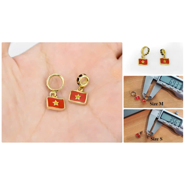 Charm vàng trang sức phong thuỷ hình lá cờ Việt Nam dịp 30/4 khiến người dân yêu thích đón nhận- Ảnh 5. Charm vàng trang sức phong thuỷ hình lá cờ Việt Nam dịp 30/4 khiến người dân yêu thích đón nhận- Ảnh 5.