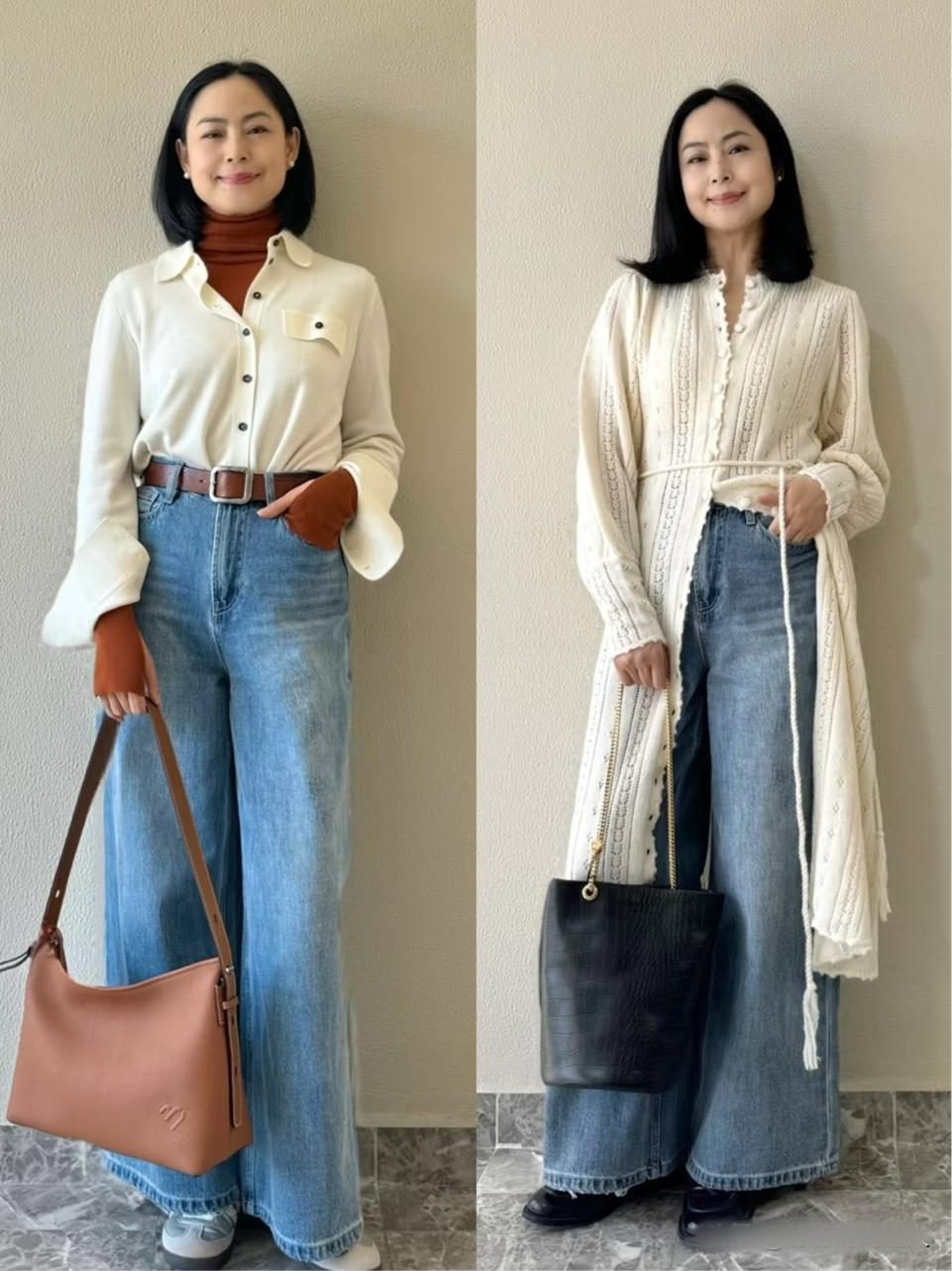 Phụ nữ tuổi 50+ đừng mặc bừa! Chọn quần ống rộng và váy dài qua gối để tái tạo vẻ đẹp thanh lịch- Ảnh 8. Phụ nữ tuổi 50+ đừng mặc bừa! Chọn quần ống rộng và váy dài qua gối để tái tạo vẻ đẹp thanh lịch- Ảnh 8.