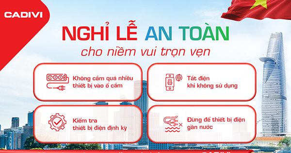 Giữ trọn niềm vui 30/4 – An toàn điện bắt đầu từ những điều nhỏ nhất- Ảnh 1.