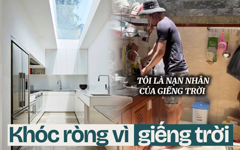Không thể cười nổi trong ngôi nhà của chính mình vì... cái giếng trời: Nắng cũng khóc, mưa cũng khóc!- Ảnh 1.