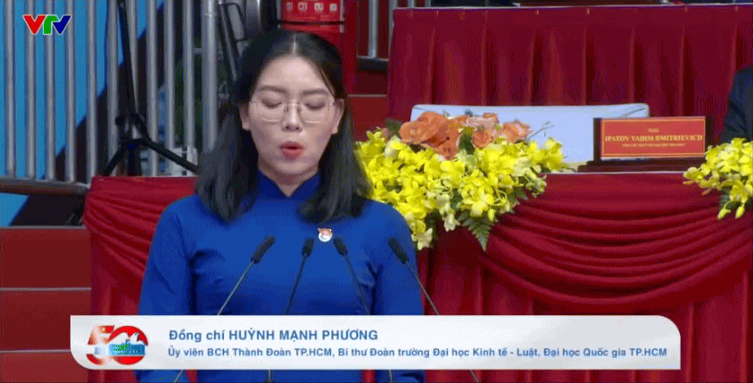 Chân dung cô gái đại diện thế hệ trẻ phát biểu tại Lễ kỷ niệm 50 năm Giải phóng miền Nam, thống nhất đất nước- Ảnh 1.