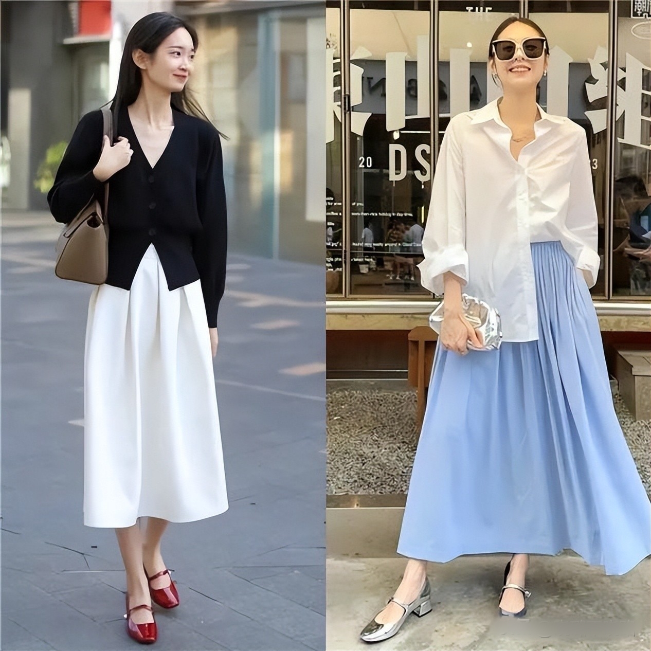 Phụ nữ trung niên muốn mặc đẹp? Chỉ cần váy và giày gót thấp là đủ!- Ảnh 8. Phụ nữ trung niên muốn mặc đẹp? Chỉ cần váy và giày gót thấp là đủ!- Ảnh 8.