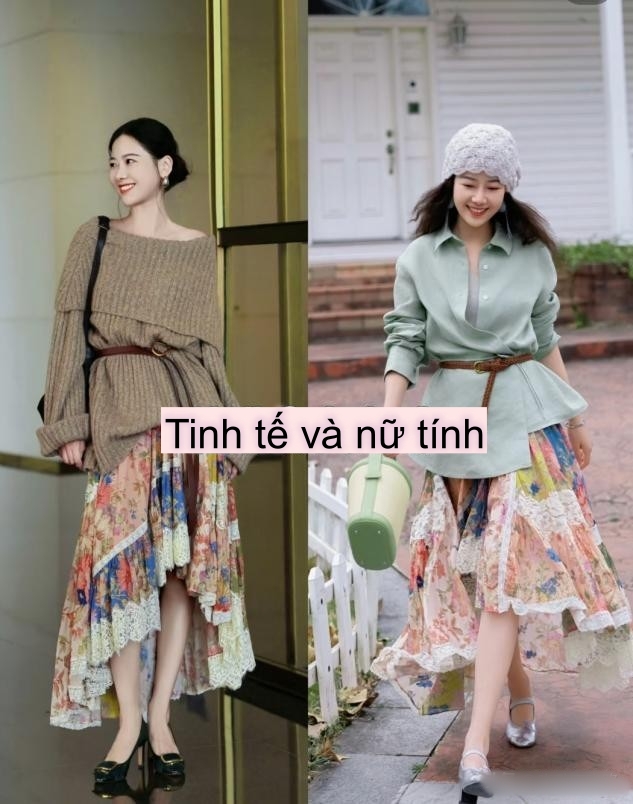 Phụ nữ trung niên muốn mặc đẹp? Chỉ cần váy và giày gót thấp là đủ!- Ảnh 2. Phụ nữ trung niên muốn mặc đẹp? Chỉ cần váy và giày gót thấp là đủ!- Ảnh 2.
