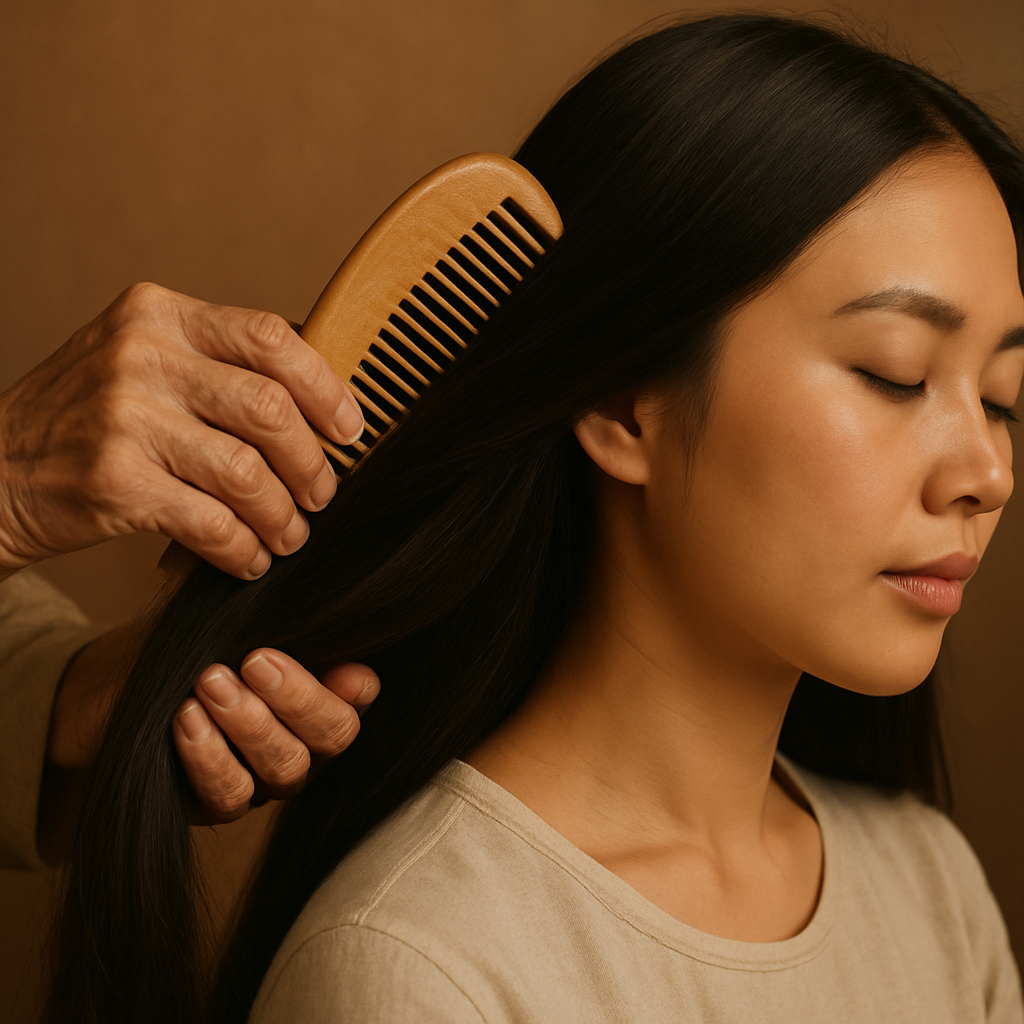 Chiếc lược gỗ của mẹ và bài học dưỡng tóc mà tôi học từ những sợi tóc bạc- Ảnh 4.