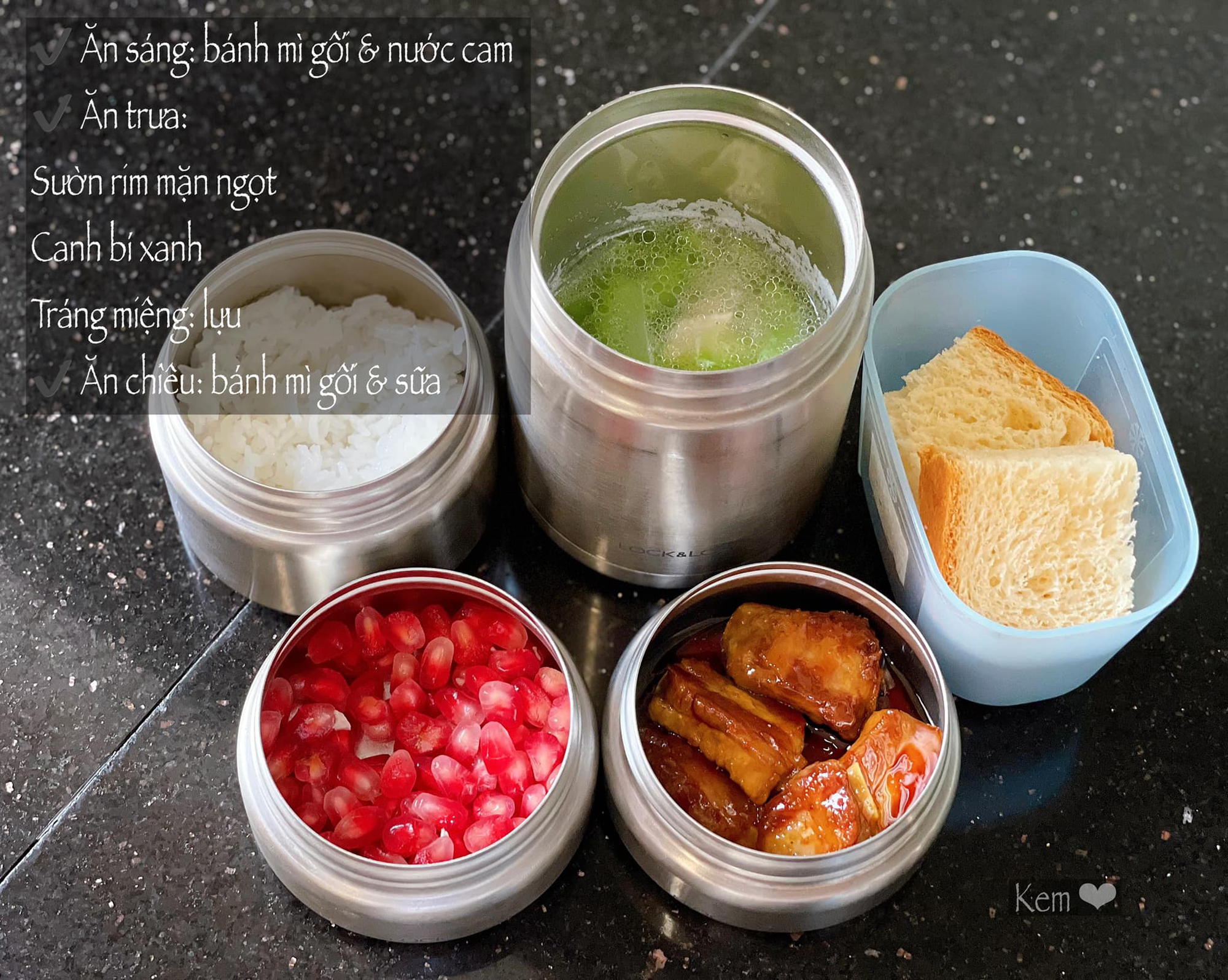 Mẹ Hà Nội nấu cơm 2 bữa/ngày cho con gái mang đến lớp, dân tình "rụng tim" với những hộp cơm nhà đẹp như mơ- Ảnh 8.