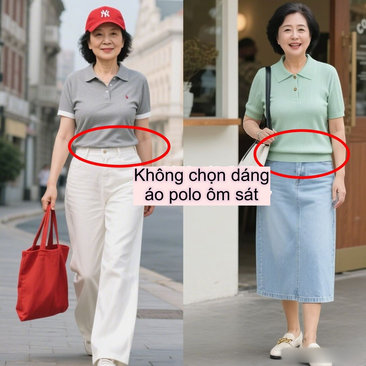 Hứa với tôi nhé, phụ nữ trung niên hãy tránh xa 4 kiểu áo này và thay bằng sơ mi hoặc áo Polo- Ảnh 10.