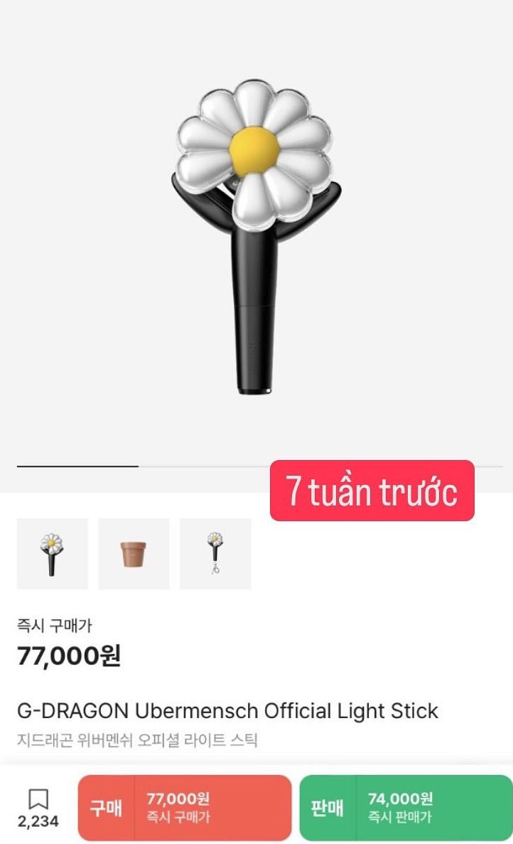 Lightstick G-Dragon phi mã hơn giá vàng, fan Việt điên cuồng MUA!- Ảnh 4. Lightstick G-Dragon phi mã hơn giá vàng, fan Việt điên cuồng MUA!- Ảnh 4.