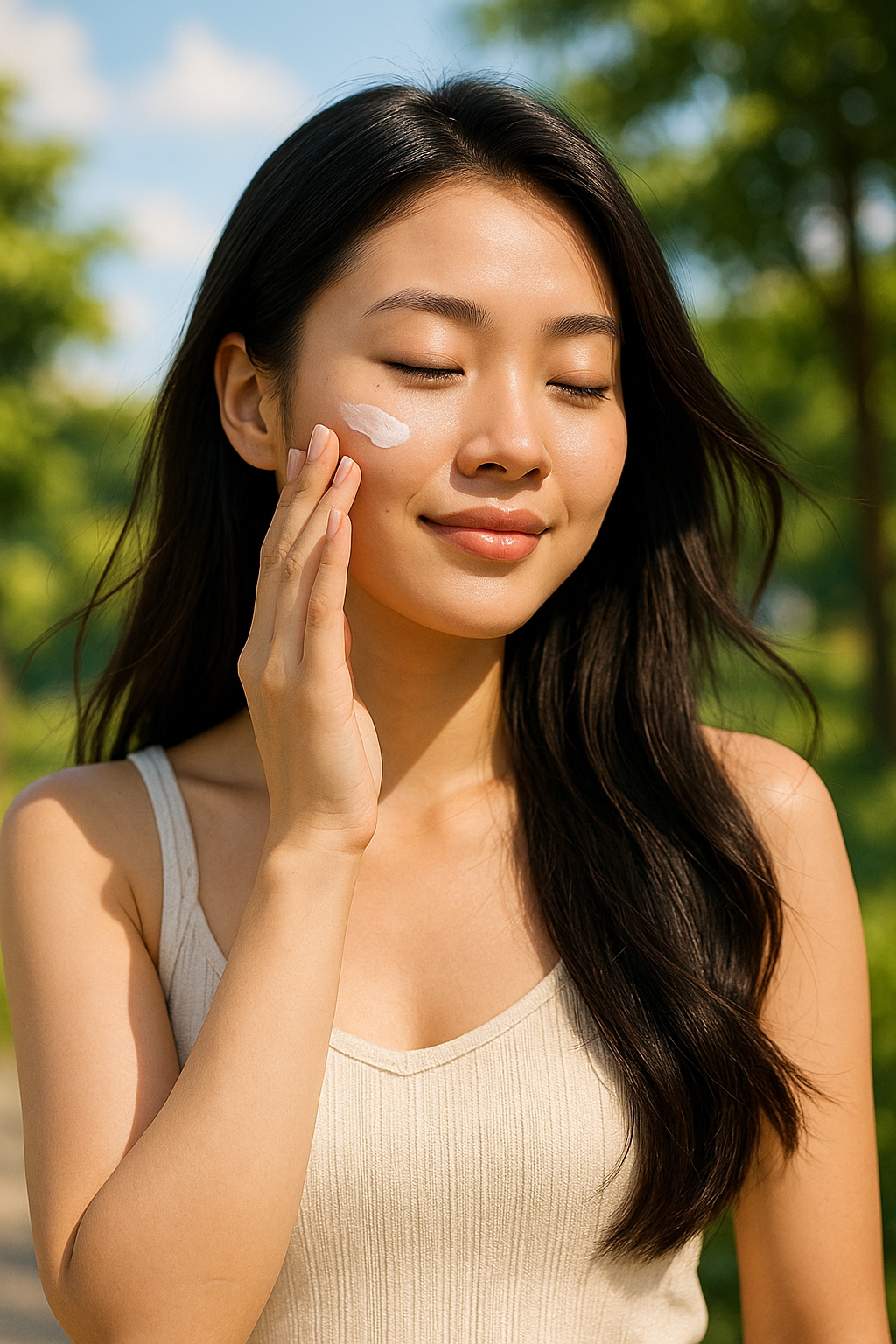 Nhiều chị em thoa kem chống nắng kiểu này dù ở mặt hay toàn thân, bảo sao da đen nhẻm, nhăn sâu vào mùa hè- Ảnh 4. Nhiều chị em thoa kem chống nắng kiểu này dù ở mặt hay toàn thân, bảo sao da đen nhẻm, nhăn sâu vào mùa hè- Ảnh 4.
