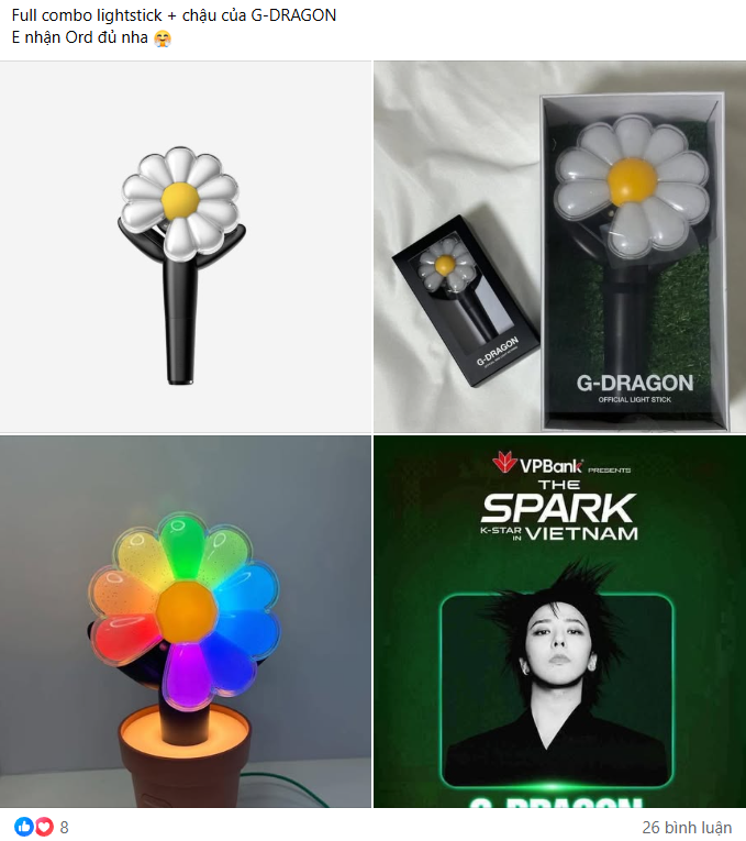 Lightstick G-Dragon phi mã hơn giá vàng, fan Việt điên cuồng MUA!- Ảnh 7. Lightstick G-Dragon phi mã hơn giá vàng, fan Việt điên cuồng MUA!- Ảnh 7.